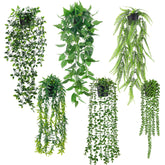 Der Rose hanging eucalyptus vine adds vibrant year-round greenery to any room.