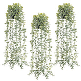 Der Rose hanging eucalyptus fake plant adds evergreen greenery to spaces