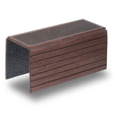 DETOR couch arm tray with retro cork pad for a secure surface on the arm.