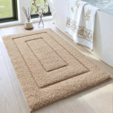 DEXI bathroom rug with non-slip back grips wet floors for safety