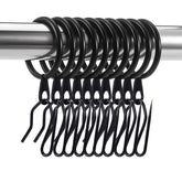 DHYLRICHER 60-piece curtain rings provide durable rustproof support for any curtain setup.