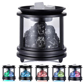 Dicimi Halloween Wax Warmer with skull glow and ambient fragrance.