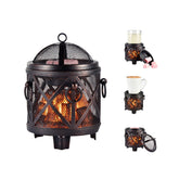 Dicimi bronze fireplace stove wax melt warmer enhances decor with warm ambiance