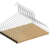 Didaey 10-piece silver drapery hanger set laid out for closet organization.