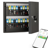 DiDiHere 48-key lock box front view for organized key storage