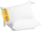 Digital Decor pillow front view shows a breathable 100% cotton shell for cooling comfort.