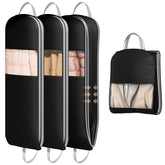 DIMJ 3-pack 54-inch garment bags compress bulky clothes for travel.