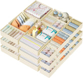 DIMJ large drawer organizer box keeps shirts neatly arranged in the dresser.