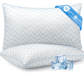 DIORIS queen-size cooling pillow with breathable fill for cool sleep