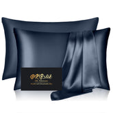 DKBslik mulberry silk pillowcase close-up showing a smooth finish for skin and hair.