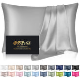 DKBslik silk pillowcase close-up texture for smooth skin and hair.