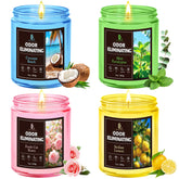 DL Dreamy Dewla lemon mint eucalyptus candle provides fresh, uplifting scent for any room