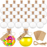 Dlerom potion bottle set with corks for versatile crafts and gifts.