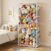 Dmticoasis large metal stuffed animal storage zoo demonstrates ample capacity and organized display.