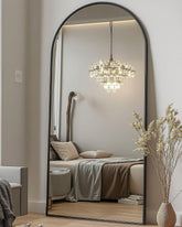 DMWOODFL arched full-length mirror with full-body view for outfit checks
