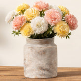 Dobbyby ceramic flower vase 6.5-inch enhances rustic home decor with handcrafted charm.