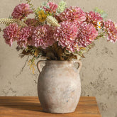Dobbyby ceramic flower vase with whitewashed finish for fresh florals