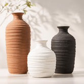 Dobbyby ceramic vase set tall for elevated arrangements