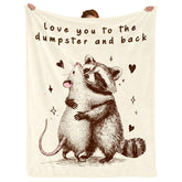 DOCRAGI romantic blanket close-up with heartfelt message for couples