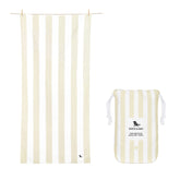 Dock & Bay beach towel close-up with quick-dry fabric for fast drying