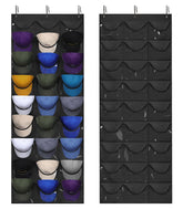 Dofilachy hat rack over-door with 3 hooks displaying hats neatly