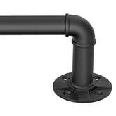 DOJUWIN 240-inch blackout curtain rod assembly with seamless joints for a clean look.