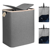DOKEHOM 160L basket with removable lid for organized sorting