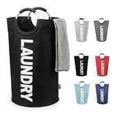 DOKEHOM 125L laundry basket collapsible design for easy storage.