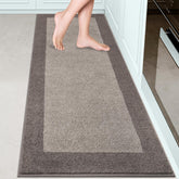 DOMUSTEX machine washable kitchen rug 24x70; soft, absorbent surface ideal for spills.