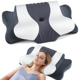 DONAMA Cervical Neck Pillow with hollow butterfly design supports head and neck for comfortable alignment.