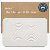 Dorai Stone Bath Mat front view showing stone-like surface and quick-drying feel