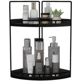 Dorhors 2-tier bathroom counter organizer on a vanity, keeping toiletries tidy.