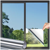 DOWELL Window Privacy Film with daytime mirror effect for outdoor privacy.