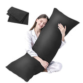 DOWNCOOL luxury full body pillow insert with cover for all-night comfort.