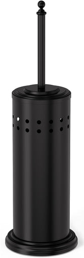 Dowry anti hand-off toilet plunger with holder in black for easy storage.