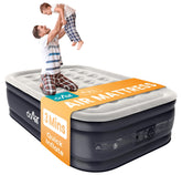 Dr. Air full air mattress with built-in pump for quick, quiet setup.