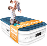Dr. Air full air mattress with built-in pump for quick, effortless setup.