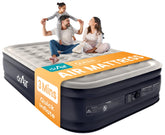 Dr. Air Queen air mattress built-in pump for quick setup.