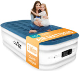 Dr. Air Twin air mattress with built-in pump offers quick setup and quiet inflation.