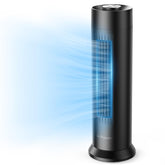 DR.PREPARE Tower Fan front view, compact desk-friendly cooling.