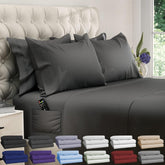 DREAMCARE king sheets 6pc on bed reveal a complete, soft, breathable sleep surface.