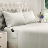 DreamCare king size sheets fitted-pocket shows secure fit for 21-inch mattresses