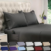 DREAMCARE Twin XL fitted sheet with extra-deep pocket ensures snug fit on mattresses up to 21 inches tall