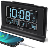 DreamSky alarm clock with large display for easy reading at a glance