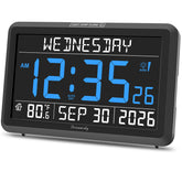 DreamSky digital clock with a 7.6-inch display for easy bedside reading.