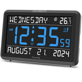 DreamSky large digital clock with date and temperatureβeasy to read from across the room.