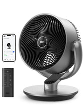 Dreo DR-HAF004S silver front view showing powerful quiet airflow for bedrooms