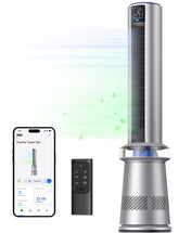 DREO MC710S tower fan in a bedroom delivering a refreshing breeze