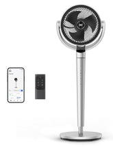 DREO Smart Fan bedroom coverage up to 110 ft enhances air circulation.