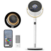 DREO smart fan bedroom omni-oscillation evenly cools the room.